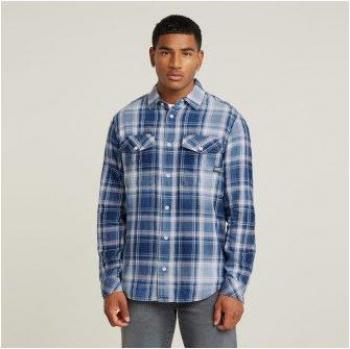 Camicia A Maniche Lunghe G-Star 2XL Blu