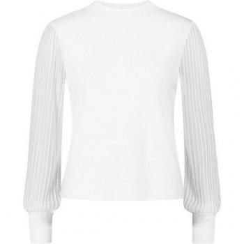 ZERO Damen Strickpullover, offwhite, Stehkragen