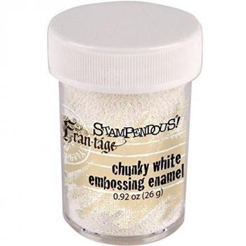 Embossed White Chunky 0.92oz Stampendous Deep Impression Enamel