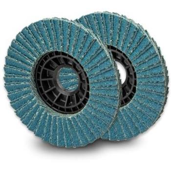 Lot de 2 disques plats a lamelles zirconium 115 mm grain 120