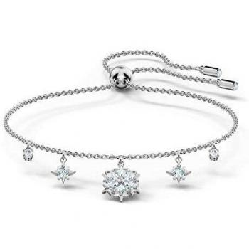 Magic Braccialetto Bianco di Swarovski Placcato Rodio