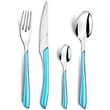 Amefa 24‑Piece Blue Stainless Steel Cutlery – Set of 6