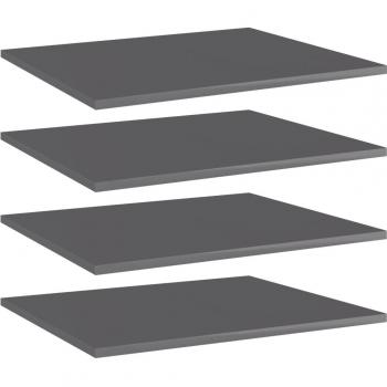 Kit de Prateleiras de Contraplacado Cinza 60x50cm – 4 Unidades