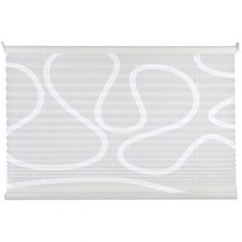Plissee Klemmfix Weiß, B 80 x H 210 cm, lichtundurchlässig