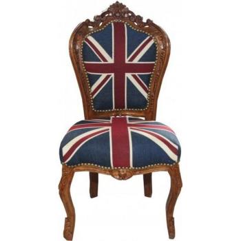 Casa Padrino Vintage Union Jack Stuhl