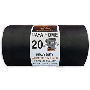 Haya Home 20 Heavy Duty Wheelie Bin Liners 240 Litre