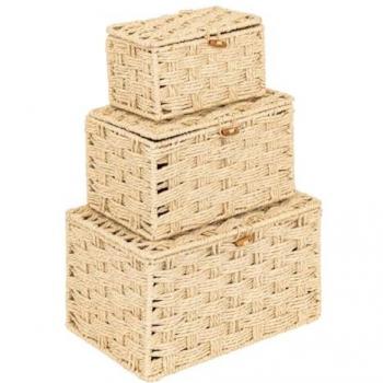 Kit 3 boîtes d’organisation Elio Naturel