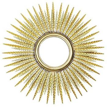 E-Line Specchio Halo in Metallo Dorato 89cm