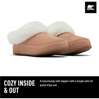 Sorel Donne Pantofole Go Coffee Run Marrone 39