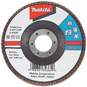 Disque abrasif à lamelles Makita 115 mm A80