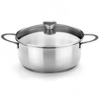 Panier à soupe 20 cm – Inox 18/10 – Verre trempé couvercle – Induction