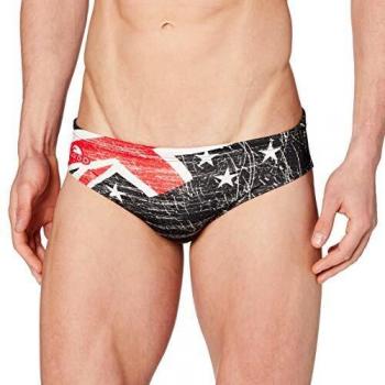 NZ Turbo Classic 2013 Men's Pool Brief – Large, Black/Red