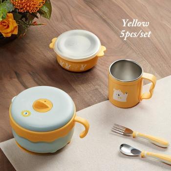 Set de Alimentación para Bebé BC Babycare 5 Piezas Acero Inoxidable