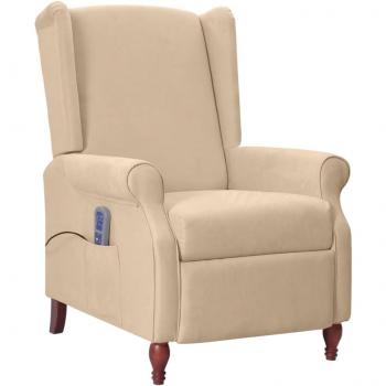 Taupe Massagesessel Vidaxl – weiches Mikrofasergewebe