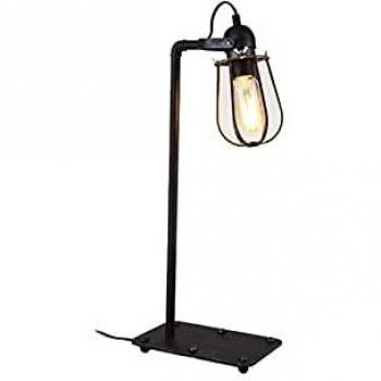 Vintage Style Black Metal Table Lamp 60W