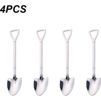 4PCS Stainless Steel Shovel Spoon Set