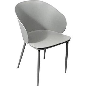 Chaise fauteuil Alison 55 x 41 x 96 cm Gris
