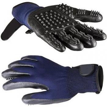 Hundesalon Handschuh „FellMaster 5F“ – Sanfter Bürstenkopf, Schnellhaar-Entferner