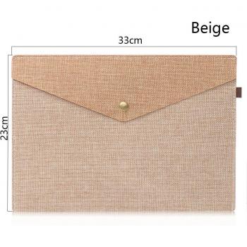 Bolsa de Archivos de Lino y Fieltro