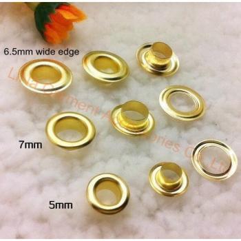 Ojales de Metal Dorado para Ropa y Recortes 5 mm