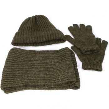 Thick Winter Hat Scarf Gloves Set for Men and Women