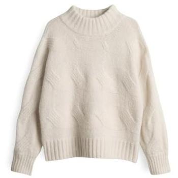 OPUS Pullover Portree Weiß – 40 (Damen)