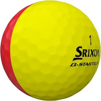 Q-STAR Tour Golf Balls by Srixon, Divide (Red/Yellow)
