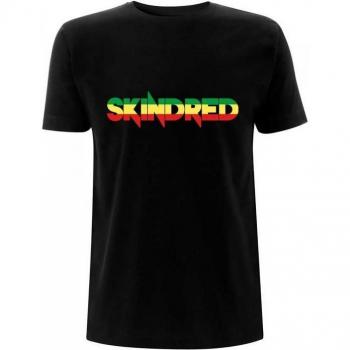 Skindred Unisex Rasta Logo T-shirt S zwart katoen