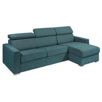 Canapé d'angle express bleu avec matelas 14 cm – VIZIR