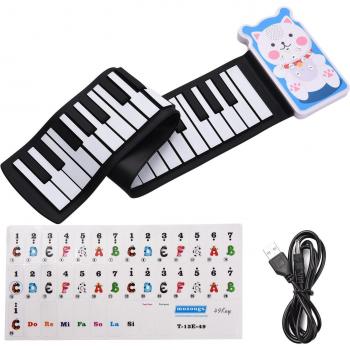 Piano électronique 49 touches avec 8 tonalités et sortie casque 3.5mm