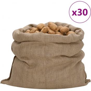 Sacos de Yute Bolsa de Arpillera (30 unidades) 100% Yute 340 g/m² Dimensiones 60 x 105 cm, 65 x 135 cm, 100 x 110 cm