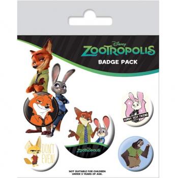 Distintivo Zootropolis Coniglio Migliore Amico, Multicolore, 10 x 12.5 x 1.3 cm