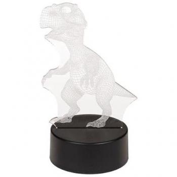 Dinosaurussen nachtlampje T-rex met 3D effect