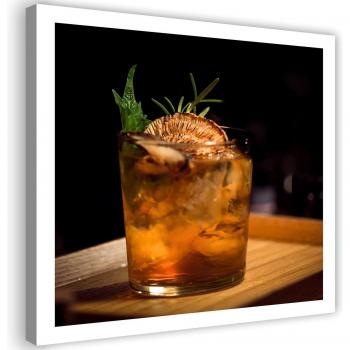 Artist Canvas: Summer Sips with Ice, Brown 30x30