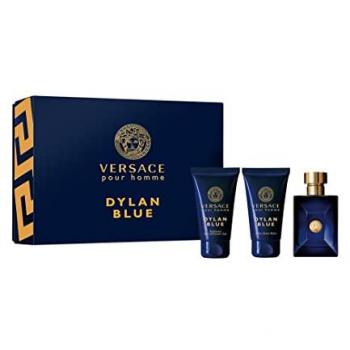 Versace Dylan Blue Gift Set for Men 50ml EDT + 50ml A/Shave Balm + 50ml Shower Gel