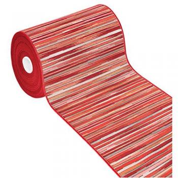 Tapis de Sol Cuisine Texture Plate Bamboo Bordeaux 52x280 cm