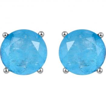 Sterling Doublet Oorbels – Gerhoderde Aquamarijn