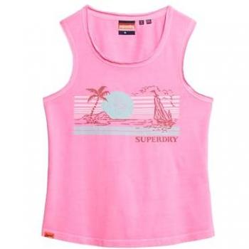 Superdry Casual Top Rosa con Rayas Mujer