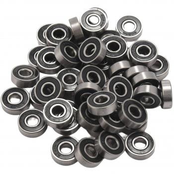 Rodamientos Sellados 608 2RS – 50 unidades, 8x22x7 mm, ranura profunda