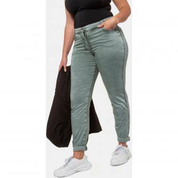 Jeans Ulla Popken Turchese con Galloni Metallici