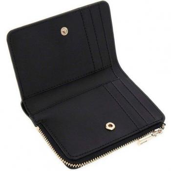 Caisse à cartes GUESS Laurel Zip – Noir Granuleux