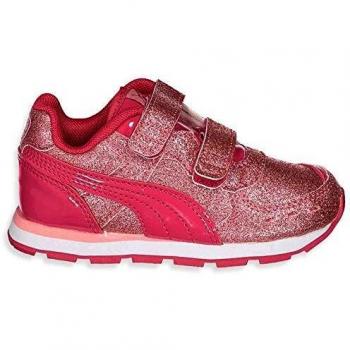 Coupe Juvénile Puma Vista Glitz V – Basket Bright Rose‑Peony 34 EU