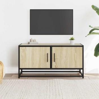 Banc TV en chêne Sonoma 80x34,5x40 cm, meuble hifi, centre de divertissement
