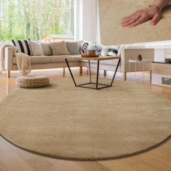 Tapis Salon Poils Courts Beige 2,80 cm