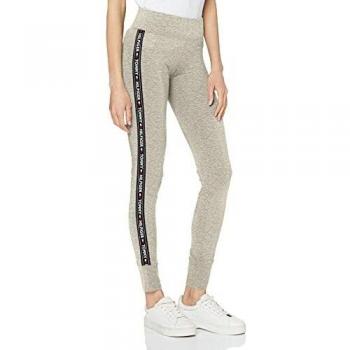 Tommy Hilfiger Leggings Grigio Melange con Logo Laterale S