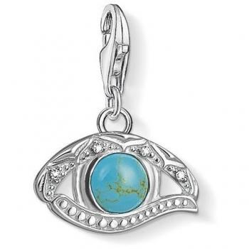 Thomas Sabo: Horus‑Symbol‑Charm für Damen, 925 Sterling Silber, 1403‑060‑17