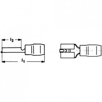 Klauke 8303 Flachsteckhülse 1,5-2,5 mm²