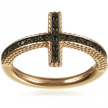 Caï women Ring NEW GRUNGE 925 Silber Spinell schwarz Gr. 60