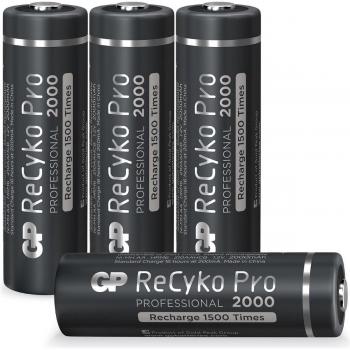 Set 4x Batteria Ricaricabile GP Recyko Pro AA (HR6) – 2000 mAh