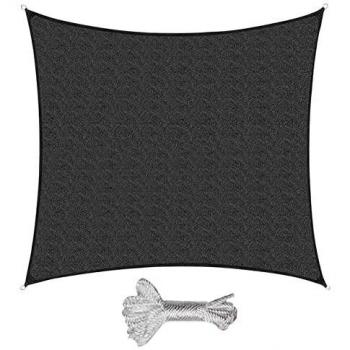 Toldo Vela de Sombra 3.6x3.6m Sekey con Ojales y Cuerdas